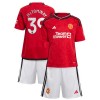 Conjunto (Camiseta+Pantalón Corto) Manchester United McTominay 39 Primera Equipación 23-24 - Niño